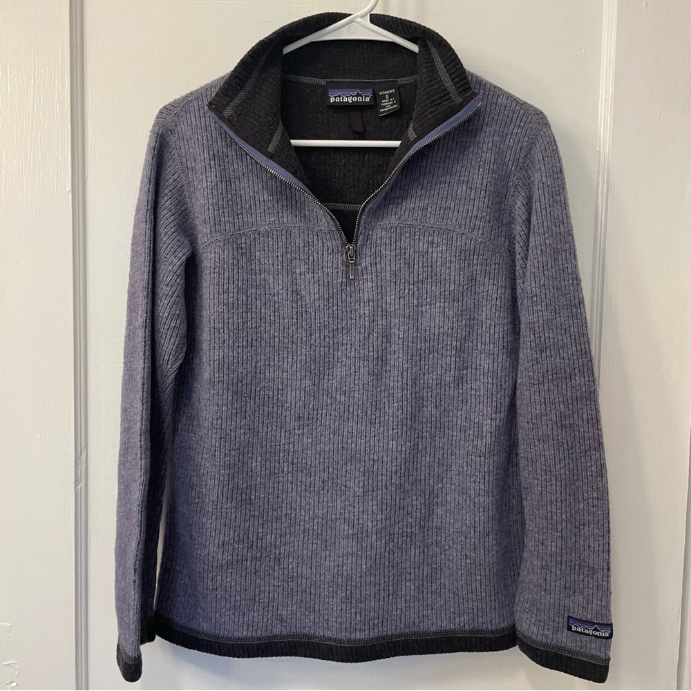 Patagonia Pyrenees 1/4 Zip Wool Pullover Vintage Made in USA